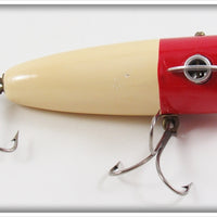 Vintage Harry F Drake Red & White Drake's Sea Bat Lure