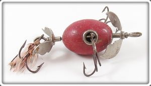 Vintage Shakespeare Solid Red Whirlwind Spinner Lure 