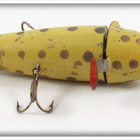 Vintage UTK Yellow Gold Spots Success Spinner Lure