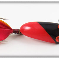 Vintage Tiede Enterprises Ltd Red & Black Doodler Lure