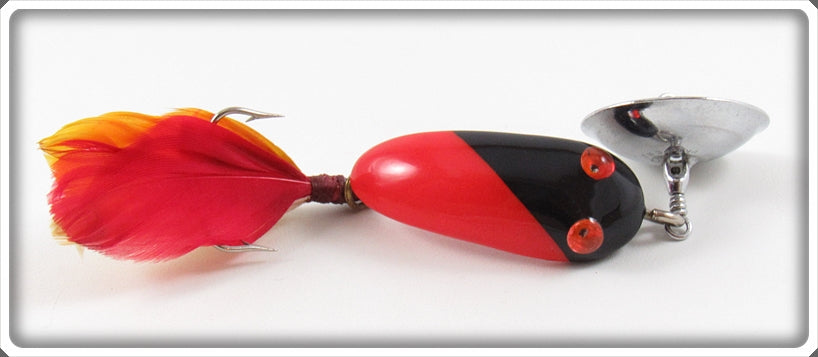 Vintage Tiede Enterprises Ltd Red & Black Doodler Lure