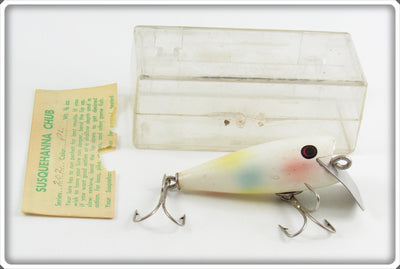 Vintage York Baits Pearl Susquehanna Chub Lure In Box