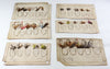 Vintage Old Simmons Or Winchester Lot Of Flies On Cards