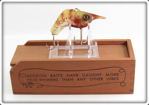 Vintage Heddon Craw Shrimp Lure In Wood Box