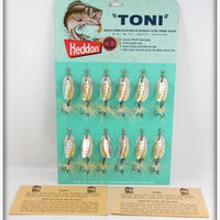 Vintage Heddon Toni Dealer Display With Lures