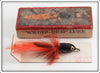 Vintage Heddon Wilder's Fancy Wilder Dilg Lure In Picture Box 