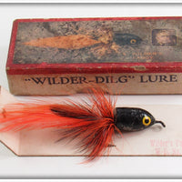 Vintage Heddon Wilder's Fancy Wilder Dilg Lure In Picture Box 