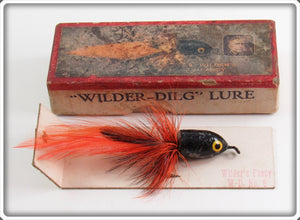 Vintage Heddon Wilder's Fancy Wilder Dilg Lure In Picture Box 