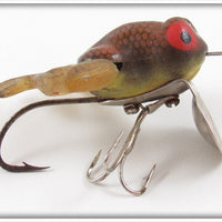 Vintage Jenson Brown Beaver Froglegs Midget Kicker Lure 