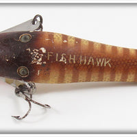 Vintage A. W. Saarimaa Brown Pike Fish Hawk Lure 