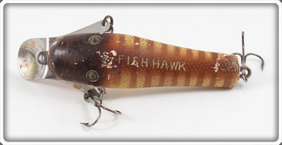 Vintage A. W. Saarimaa Brown Pike Fish Hawk Lure 
