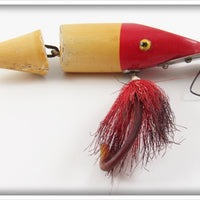 Vintage Val Products Inc Red & White Val-Lur Chub Lure