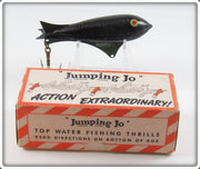 Vintage Electronic Units Inc Black Jumping Jo Lure In Box