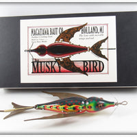 Jan Cummings Painted Macatawa Bait Co Musky Bird In Box