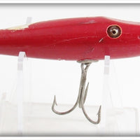 Vintage Creek Chub All Red Baby Pikie 912 Special Lure