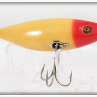 Vintage Heddon Red Head White SOS Minnow Lure 162