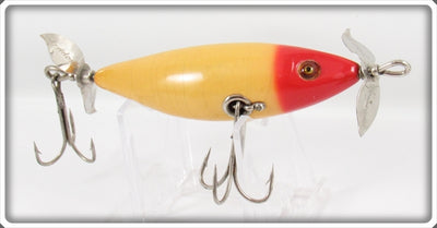 Vintage Heddon Red Head White SOS Minnow Lure 162