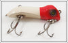 Vintage Pflueger Red Head White Wizard Wiggler Lure