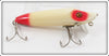 Vintage Heddon Red & White Baby Vamp Lure 7402