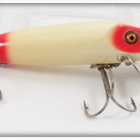 Vintage Heddon Red & White Baby Vamp Lure 7402