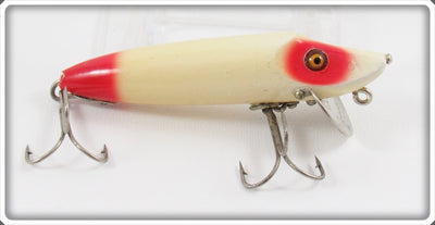Vintage Heddon Red & White Baby Vamp Lure 7402