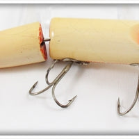 Vintage Heddon Red & White Jointed Vamp Lure 7302