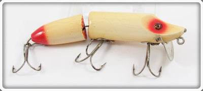 Vintage Heddon Red & White Jointed Vamp Lure 7302