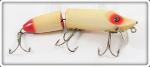 Vintage Heddon Red & White Jointed Vamp Lure 7302