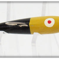 Vintage Shur Luk Yellow & Black Fly Rod Minnow Lure