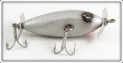 Vintage Creek Chub Silver Wood Spinning Injured Minnow Special Lure