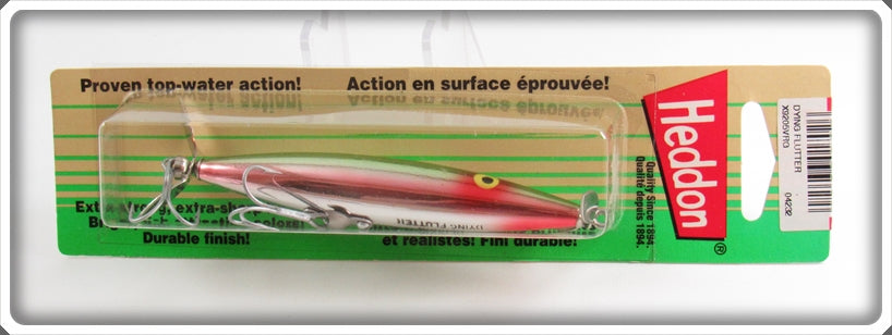 dying flutter fishing lure Heddon VRG Sea Green Shiner Dying Flutter Lure On Card For Sale