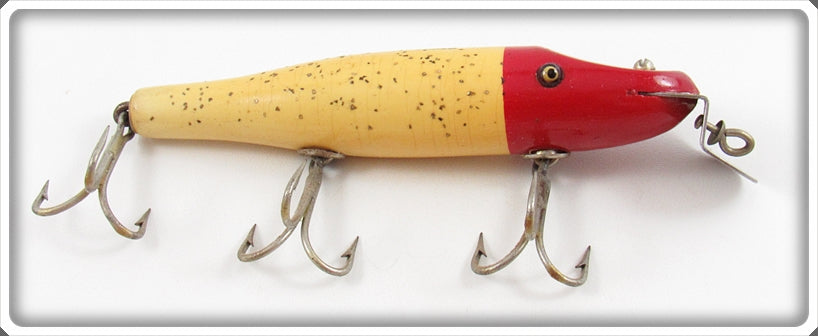 Vintage Creek Chub Nite Glo Red Head Pikie 722 Lure 