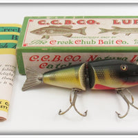 Vintage Creek Chub Perch Wigglefish Lure In Box 2401 