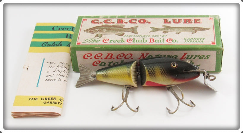 Vintage Creek Chub Perch Wigglefish Lure In Box 2401 