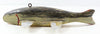 Vintage Unknown Black & Grey Fish Spearing Decoy