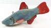 Unknown Blue & Red Fish Spearing Decoy