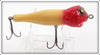 Vintage Garland Bros Red & White Cork Head Minnow Lure