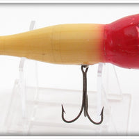 Vintage Garland Bros Red & White Cork Head Minnow Lure