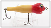 Vintage Garland Bros Red & White Cork Head Minnow Lure