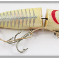Vintage Heddon Blue Pearl Shore King Zig Wag Lure 
