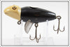 Creek Chub Black Luminous White Head Baby Jigger