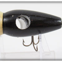 Creek Chub Black Luminous White Head Baby Jigger