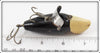 Creek Chub Black Luminous White Head Baby Jigger