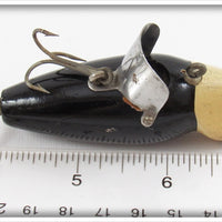 Creek Chub Black Luminous White Head Baby Jigger