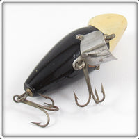 Creek Chub Black Luminous White Head Baby Jigger