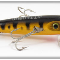 Arbogast Yellow Coachdog Wood Musky Jitterbug In 716 Box Bottom