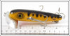 Arbogast Yellow Coachdog Wood Musky Jitterbug In 716 Box Bottom