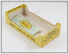 Arbogast Yellow Coachdog Wood Musky Jitterbug In 716 Box Bottom
