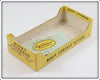 Arbogast Yellow Coachdog Wood Musky Jitterbug In 716 Box Bottom