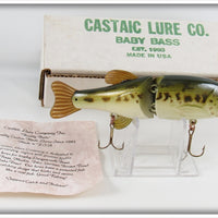 Vintage Castaic Lure Co Baby Bass Lure In Box